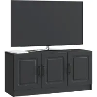 vidaXL Meuble TV noir 99 x 34,5 x 47 cm en aggloméré