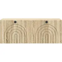 vidaXL Meuble TV mural en chêne Sonoma 78,5 x 31 x 30 cm