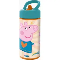 Pipsa Possu Gourde - Peppa Pig - Multicolor - 410 ml - Sans BPA - Poignée intégrée