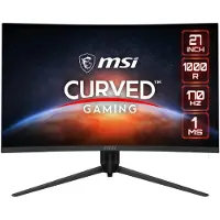 MSI G271CQPDE E2 Gaming Monitor - Curved QHD, 170Hz, 1ms (2560 x 1440 pixels, 27"), Moniteur, Noir