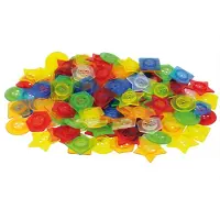 TickiT Boutons empilables , 3 ans, en acrylique, translucides, multicolores