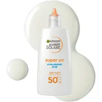 Garnier Ambre Solaire Super UV Hyaluronic Acid fluide léger protecteur pour un effet naturel SPF 50+ 40 ml