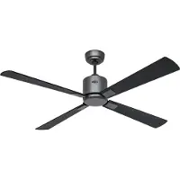 CasaFan DC Ventilateur de plafond Eco Neo III WiFi 132 BG SW-TK, Ventilateur, Noir, Gris