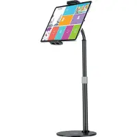 Wozinsky Support de bureau pour tablette et téléphone noir (WTHBK4)