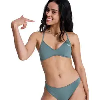 Roxy Essentials Sd Athletic Triangle Bikini Top Gris L Femme