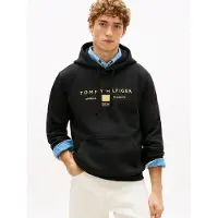 Tommy Hilfiger Sweat-shirt 'BRAND LOVE' noir / blanc