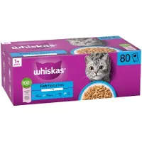 Whiskas Adult Fish Delicacies complete wet food for adult cats in jelly 80x85g