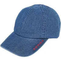Comma Casquette bleu denim / rouge