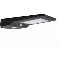 CENTURY Projecteur LED pour lampadaire avec panneau photovoltaïque orientable et batterie remplaçable, 15 watts, 1 600 lumens, Levante