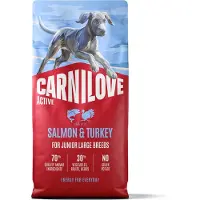 Carnilove Croquettes pour chien Active Salmon & Turkey, pour chiots, 12 kg