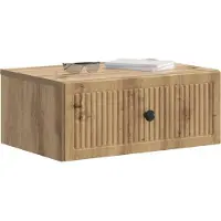 vidaXL Cabinet de chevet avec tiroir Chêne artisanal 49 x 34,5 x 20 cm