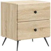 vidaXL Cabinet de chevet avec tiroir Chêne Sonoma 43 x 34,5 x 47,5 cm