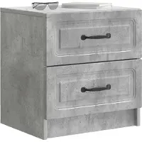 vidaXL Cabinet de chevet avec tiroir Gris béton 43 x 34,5 x 44,5 cm