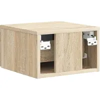 vidaXL Cabinet de chevet mural Chêne Sonoma 33 x 34,5 x 20 cm