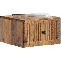vidaXL Cabinet de chevet mural Bois ancien 33 x 34,5 x 20 cm
