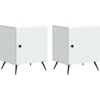 vidaXL Cabinet de chevet 2 pcs Blanc 43 x 34,5 x 50 cm