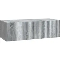 vidaXL Meuble TV mural, 98 x 41 x 30 cm, imitation chêne Sonoma gris