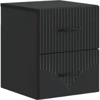 vidaXL Cabinet de chevet mural avec tiroir Noir 34,5 x 33 x 40 cm