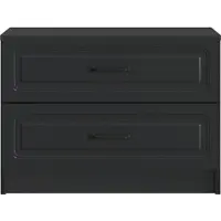 vidaXL Cabinet de chevet Noir 62 x 34,5 x 44,5 cm Bois d'ingénierie