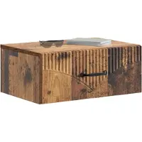 vidaXL Cabinet de chevet mural Bois ancien 49 x 34,5 x 20 cm