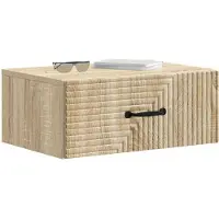 vidaXL Cabinet de chevet mural Chêne Sonoma 49 x 34,5 x 20 cm