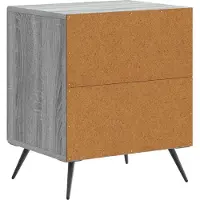 vidaXL Cabinet de chevet 2 pcs Sonoma gris 43 x 34,5 x 50 cm