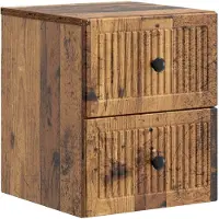vidaXL Cabinet de chevet mural Bois ancien 33 x 34,5 x 40 cm