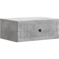 vidaXL Cabinet de chevet 2 pcs Gris béton 49 x 34,5 x 20 cm