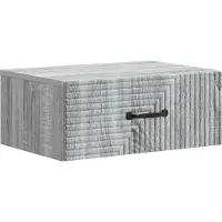 vidaXL Cabinet de chevet mural Sonoma gris 49 x 34,5 x 20 cm