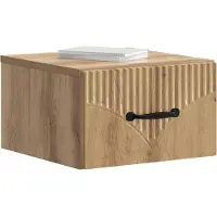 vidaXL Cabinet de chevet mural 2 pcs Chêne artisanal 34,5 x 33 x 20 cm