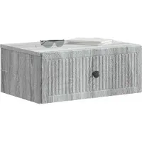 vidaXL Cabinet de chevet avec tiroir Sonoma gris 49 x 34,5 x 20 cm