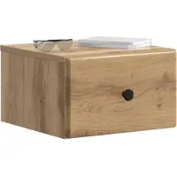 vidaXL Cabinet de chevet mural 2 pcs Chêne artisanal 34,5 x 33 x 20 cm