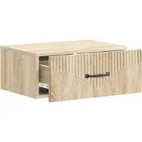 vidaXL Cabinet de chevet mural 2 pcs Chêne Sonoma 49 x 34,5 x 20 cm