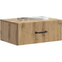 vidaXL Cabinet de chevet mural 2 pcs Chêne artisanal 49 x 34,5 x 20 cm