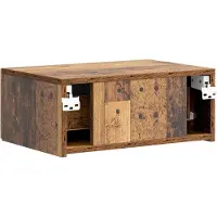 vidaXL Cabinet de chevet mural Bois ancien 49 x 34,5 x 20 cm
