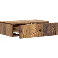 vidaXL Table d'appoint murale en bois ancien 59 x 34,5 x 17 cm