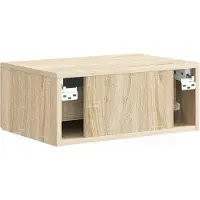 vidaXL Cabinet de chevet mural Chêne Sonoma 49 x 34,5 x 20 cm