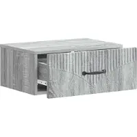 vidaXL Cabinet de chevet mural Sonoma gris 49 x 34,5 x 20 cm