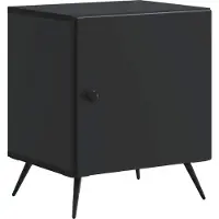 vidaXL Cabinet de chevet Noir 43 x 34,5 x 50 cm Bois d'ingénierie