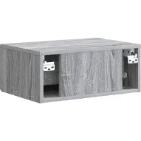 vidaXL Cabinet de chevet mural Sonoma gris 49 x 34,5 x 20 cm