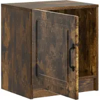 vidaXL Cabinet de chevet Chêne fumé 43 x 34,5 x 47 cm