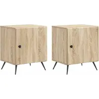 vidaXL Cabinet de chevet 2 pcs Chêne Sonoma 43 x 34,5 x 50 cm