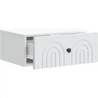 vidaXL Cabinet de chevet mural 2 pcs Blanc 49 x 34,5 x 20 cm