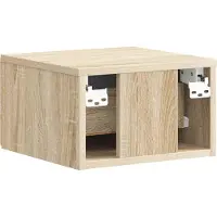 vidaXL Cabinet de chevet mural Chêne Sonoma 34,5 x 33 x 20 cm