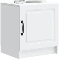 vidaXL Cabinet de chevet 2 pcs Blanc 43 x 34,5 x 47 cm