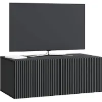 vidaXL Meuble TV mural 78,5 x 41 x 30 cm Noir