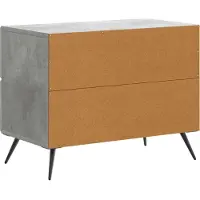 vidaXL Cabinet de chevet avec tiroir Gris béton 62 x 34,5 x 47,5 cm