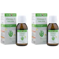 Norsan Omega-3 VEGAN Huile d'algue Citron 2x100 ml Huile
