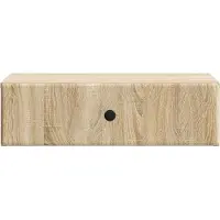 vidaXL Table d'appoint murale en chêne Sonoma 59 x 34,5 x 17 cm