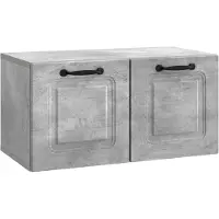 Syfax Meuble TV mural Gris béton 59,5 x 31 x 30 cm Bois d'ingénierie
